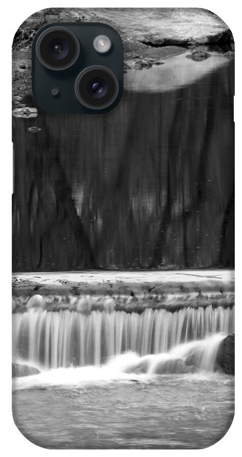 03.19.16_b Img_2034 iPhone Case featuring the photograph Water Fall and Reflexions by Dorin Adrian Berbier
