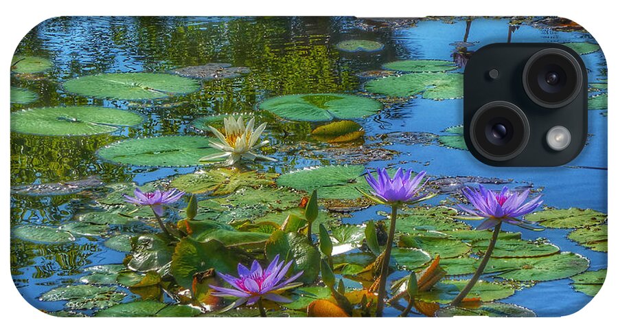Alligators iPhone Case featuring the photograph Water Lilies I by Kathi Isserman