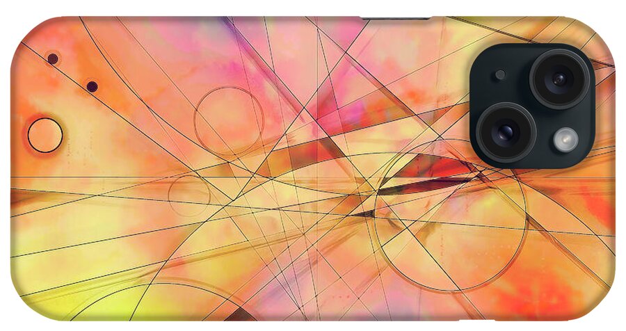 Abstract iPhone Case featuring the digital art Watercolor Abstract by Rebecca Langen