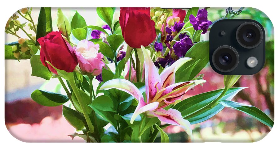 Flowers iPhone Case featuring the photograph Watercolor Bouquet by Joan Bertucci