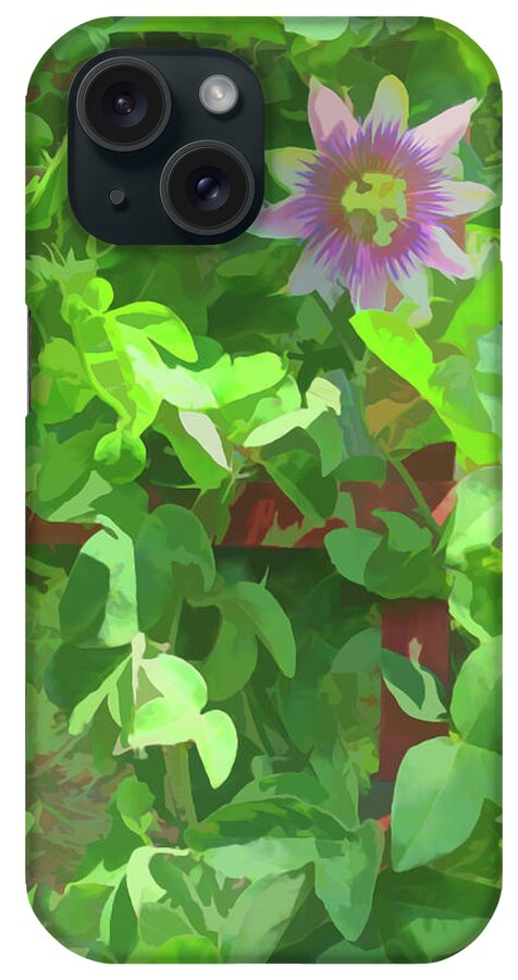 Passion Flower iPhone Case featuring the photograph Watercolor Passion Flower 2 by Aimee L Maher ALM GALLERY