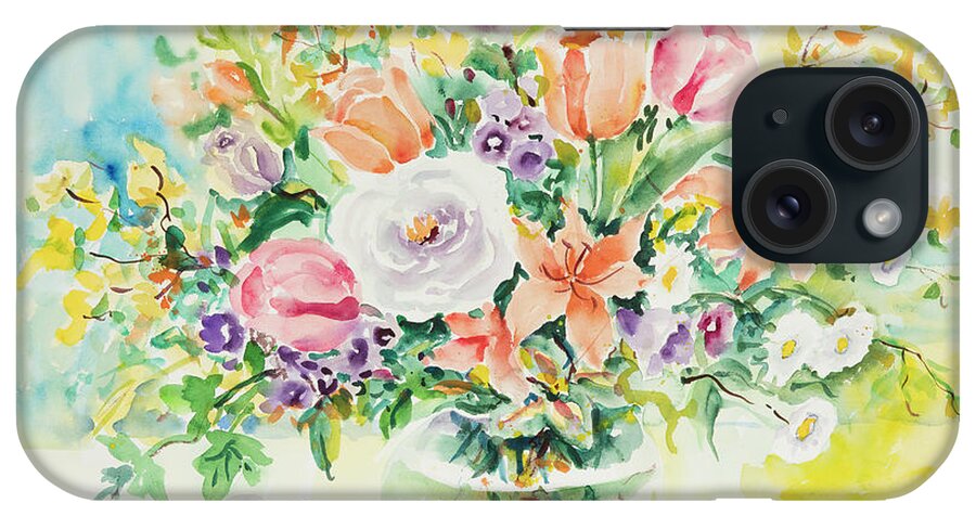 Flowers iPhone Case featuring the painting Watercolor Series 161 by Ingrid Dohm