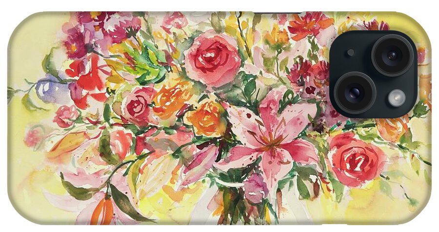 Flowers iPhone Case featuring the painting Watercolor Series 164 by Ingrid Dohm