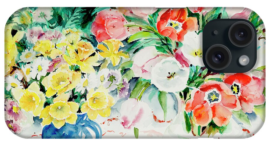 Flowers iPhone Case featuring the painting Watercolor Series 170 by Ingrid Dohm