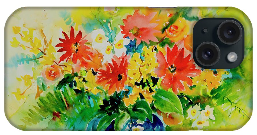 Flowers iPhone Case featuring the painting Watercolor Series 186 by Ingrid Dohm