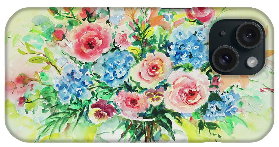 Flowers iPhone Case featuring the painting Watercolor Series 205 by Ingrid Dohm