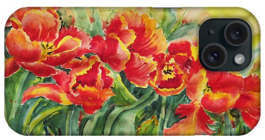 Flowers iPhone Case featuring the painting Watercolor Series No. 241 by Ingrid Dohm