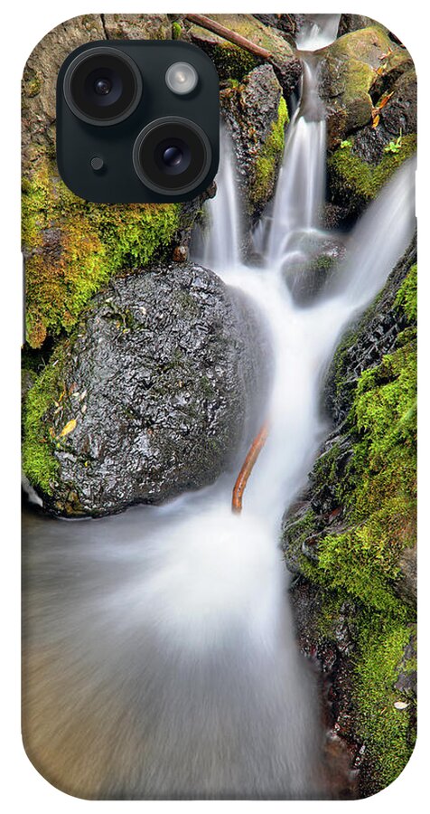 Waterfall iPhone Case featuring the photograph Waterfall atop Wolf Creek Pass - Colorado - Nature by Jason Politte