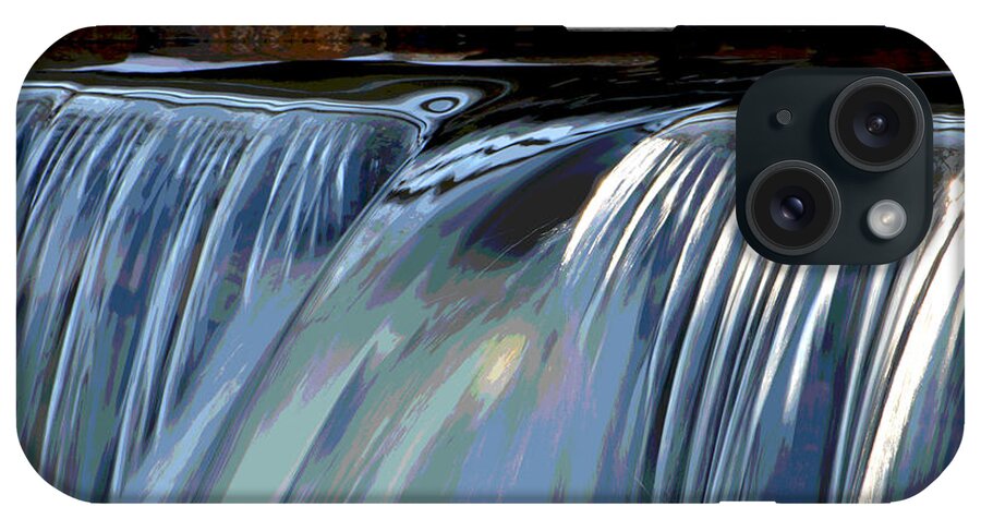 Winter iPhone Case featuring the photograph Waterfall Serenity by Dianne Cowen Cape Cod Photography