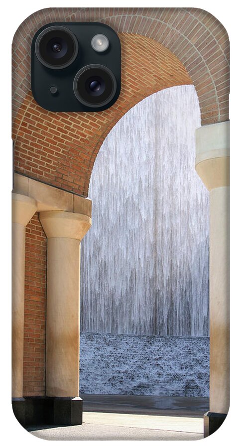 Houstonian iPhone Case featuring the photograph Waterwall and Arch 3 by Angela Rath
