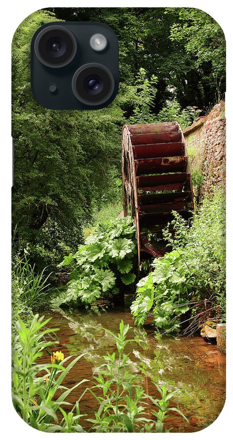 Waterwheel iPhone Case featuring the photograph Waterwheel And Mill Race by Jeff Townsend