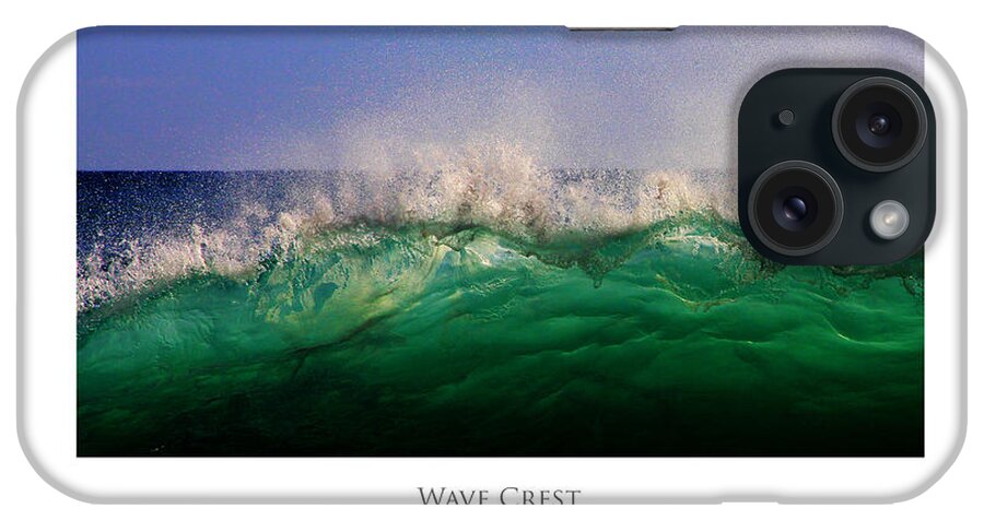 Beach iPhone Case featuring the digital art Wave Crest by Julian Perry