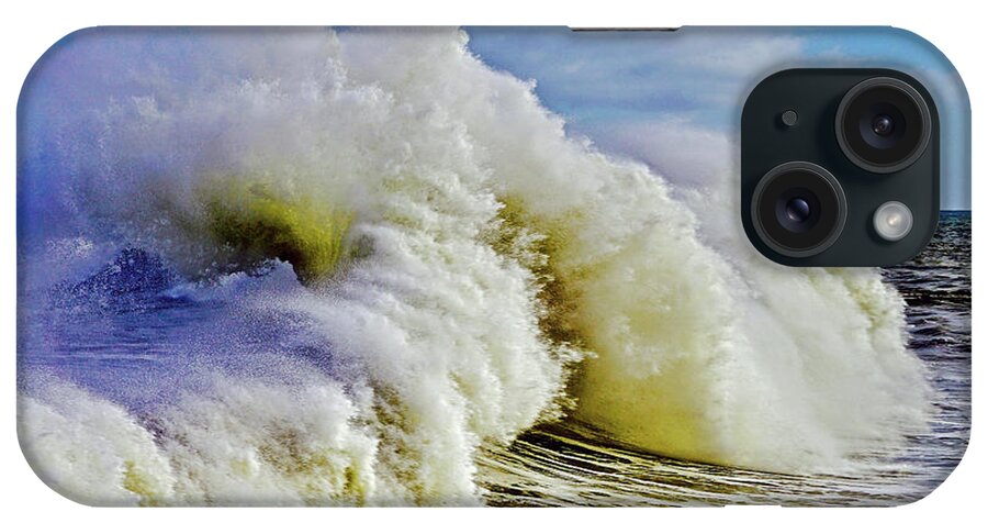 Wave iPhone Case featuring the photograph Moody Surf by Michael Cinnamond