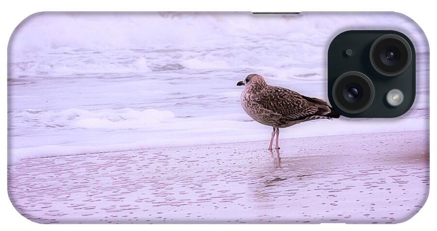 Sandy iPhone Case featuring the photograph Wave Watching by Leslie Montgomery