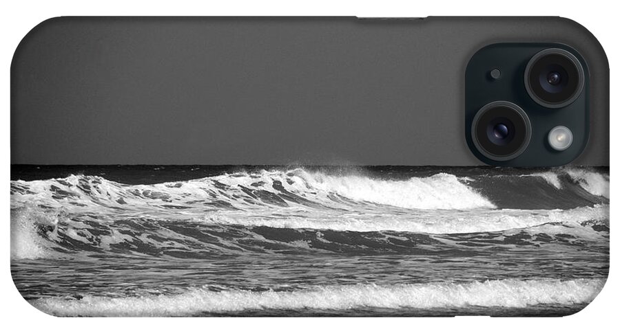 Waves iPhone Case featuring the photograph Waves 2 in BW by Susanne Van Hulst