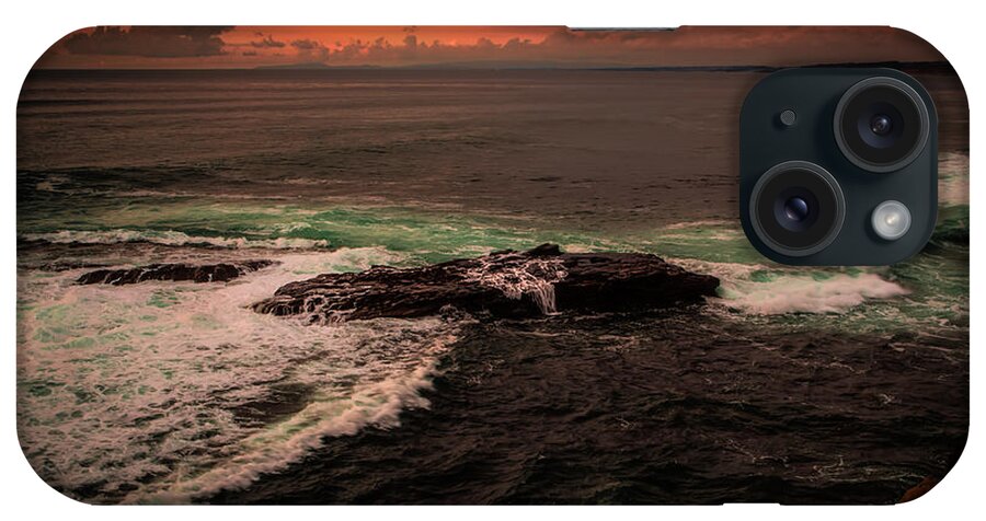 Ocean iPhone Case featuring the photograph Waves Breaking over the Rocks by Rick Strobaugh