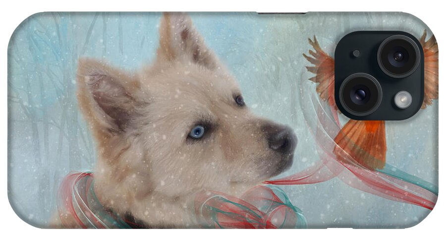 Dogs iPhone Case featuring the painting We Can All Get Along by Colleen Taylor