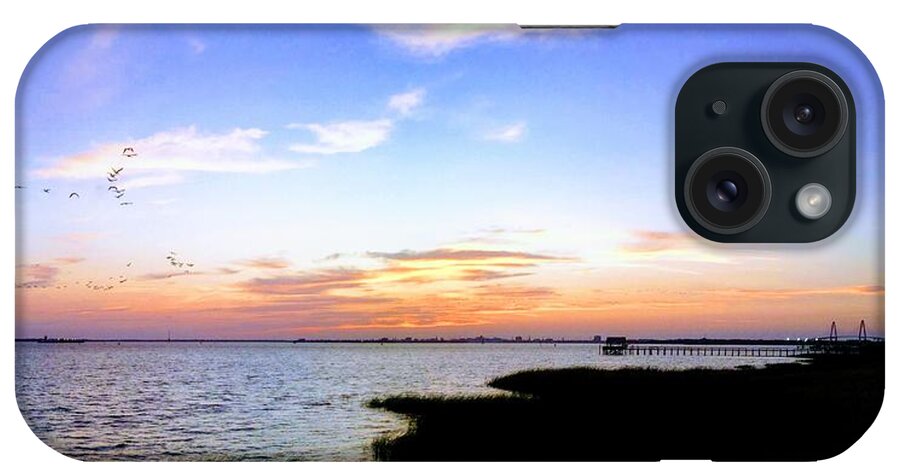 Charleston iPhone Case featuring the photograph We Have Arrived by Sherry Kuhlkin