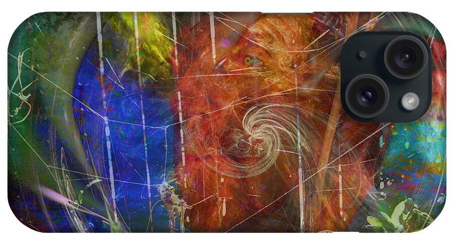 Apophysis Fractalius Psychological Music Inspired Psychedelic Unconsciousness Photoshop Homepage Rlsfeatured Pain Depression Insanity Losing It Artisticassignments Artistic Ink Free iPhone Case featuring the digital art Web of Collective Unconsciousness by Rhonda Strickland