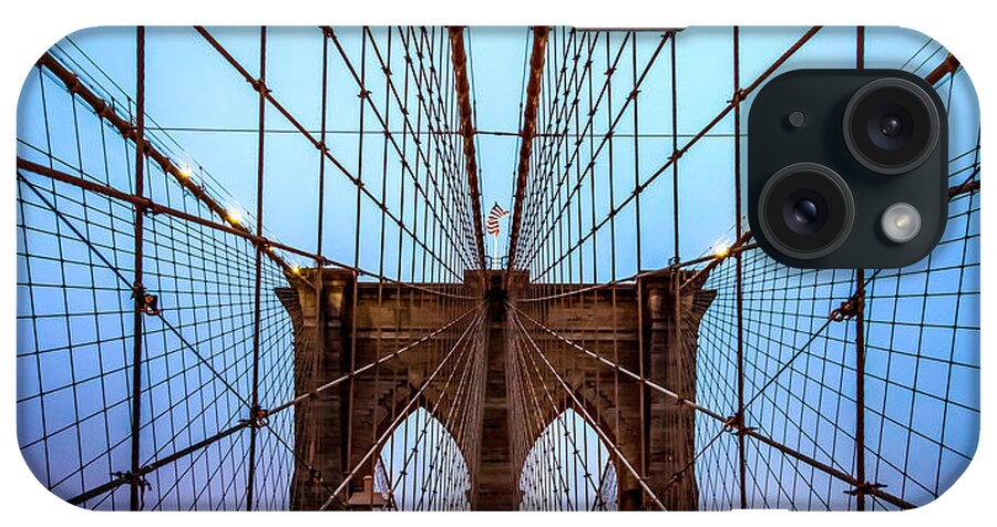 Brooklyn Bridge iPhone Case featuring the photograph Web Of Passion by Az Jackson