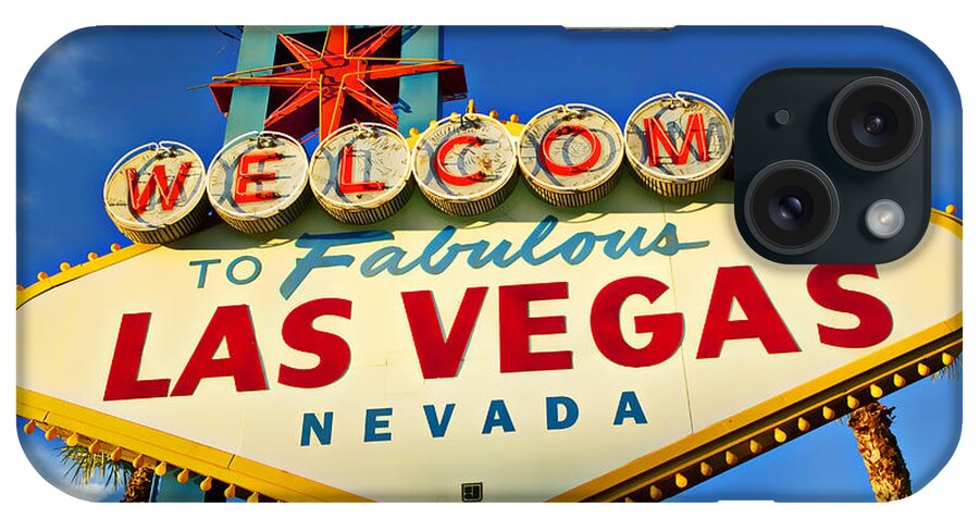 Welcome Las Vegas Sign iPhone Case featuring the photograph Welcome to Las Vegas sign by Garry Gay