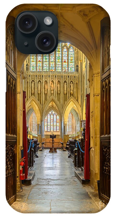 Wells Cathedral iPhone Case featuring the photograph WellsCathedral, the Quire by Colin Rayner