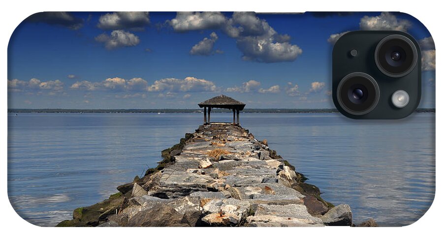 Photo iPhone Case featuring the photograph Welwyn Preserve Jetty by Stevyn Llewellyn