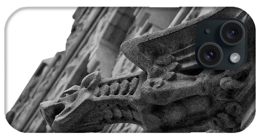 West Point iPhone Case featuring the photograph West Point Gargoyle by Dan McManus