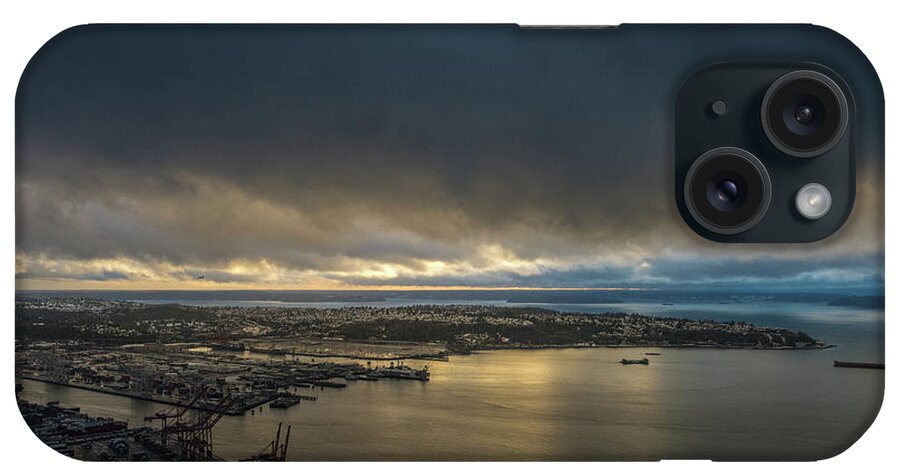 Seattle iPhone Case featuring the photograph West Seattle Water Taxi Heading Out by Mike Reid