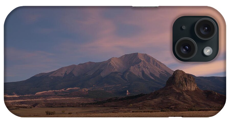 West Spanish Peak iPhone Case featuring the photograph West Spanish Peak Sunset by Aaron Spong
