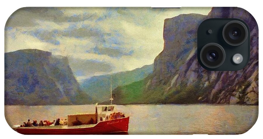 Appalachian iPhone Case featuring the painting Western Brook Pond by Jeffrey Kolker