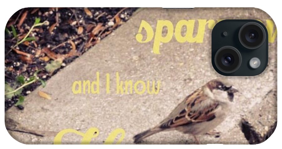  iPhone Case featuring the photograph What Is The Price Of Two Sparrows-one by LIFT Women's Ministry designs --by Julie Hurttgam