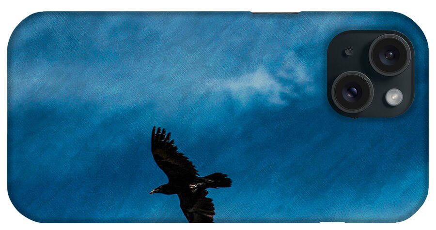 When Ravens Come Calling iPhone Case featuring the photograph When Ravens Come Calling by Bonnie Follett