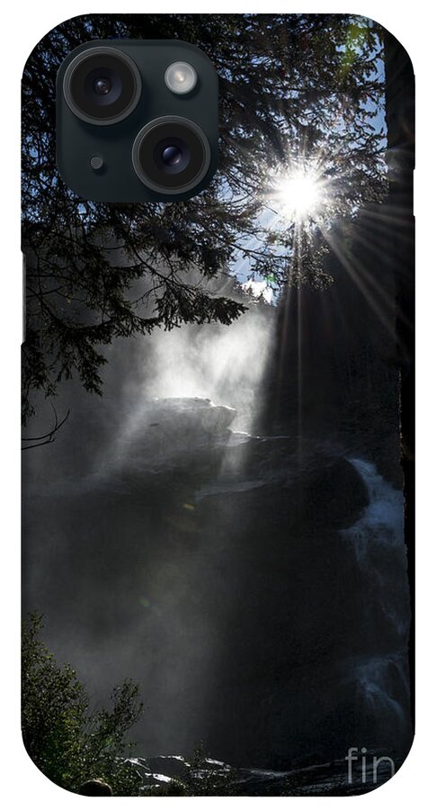 Scenic iPhone Case featuring the photograph When sunlight and water spray meet 05 by Arik Baltinester