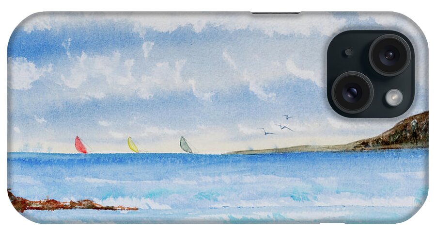 Afternoon iPhone Case featuring the painting Where there's a Wind, there's a Race by Dorothy Darden