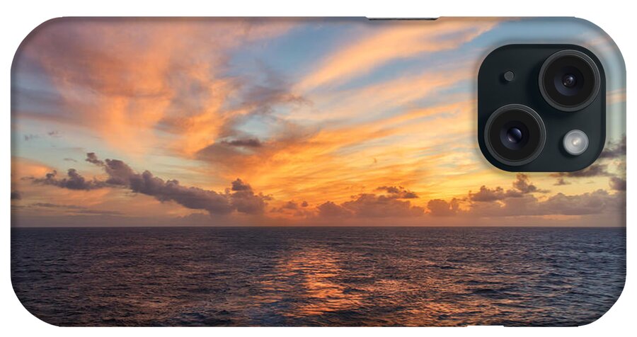 Sunset iPhone Case featuring the photograph Where Water Meets Sky by Bill and Linda Tiepelman