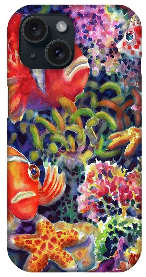 Watercolor iPhone Case featuring the painting Where's Nemo by Ann Nicholson