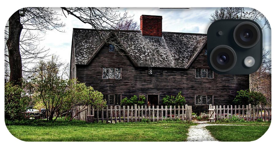 National Historic Landmark Colonial First Period iPhone Case featuring the photograph The John Whipple House in Ipswich by Wayne Marshall Chase