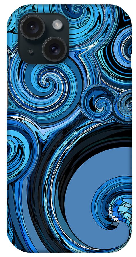 Whirl iPhone Case featuring the digital art Whirl 4 by Chris Butler