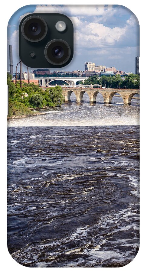 River iPhone Case featuring the photograph Whirlpool on Mississippi by Mike Evangelist