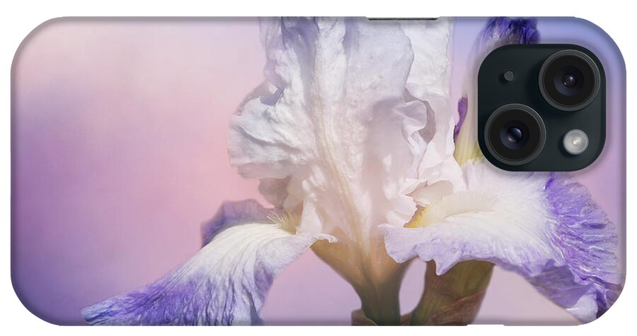 White Bearded Iris iPhone Case featuring the photograph White Bearded Iris by Cindi Ressler