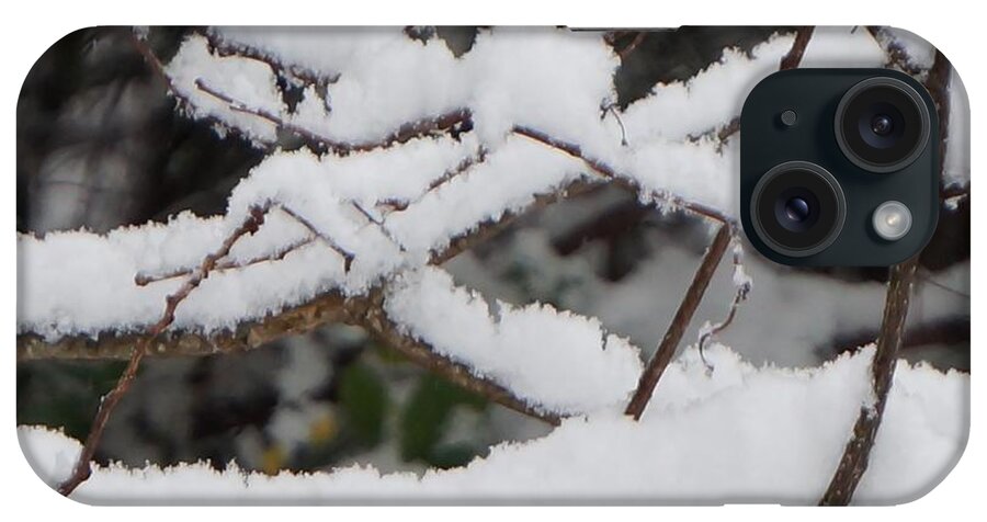 Snow iPhone Case featuring the photograph White Dust by Maxine Billings
