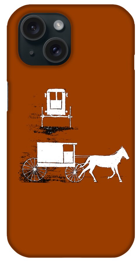  iPhone Case featuring the drawing white lines on transparent background - detail - 7.2.USA-1-detail-a by Charlie Szoradi