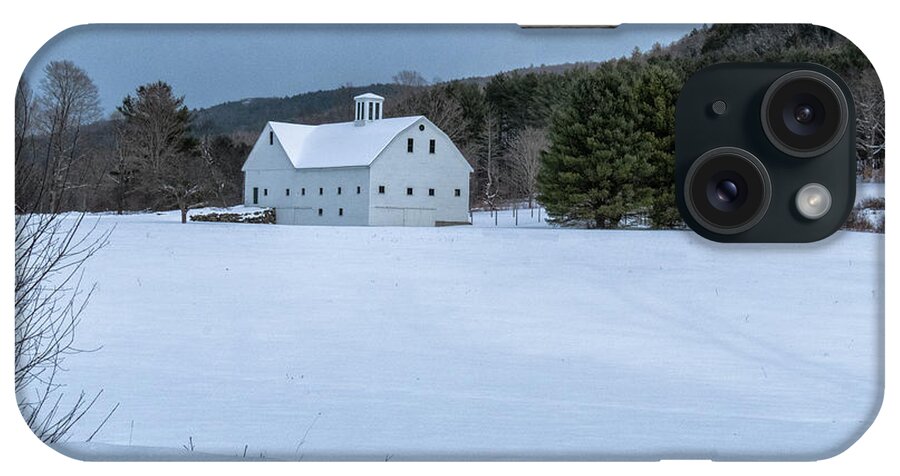 Brookline Vermont iPhone Case featuring the photograph White On White by Tom Singleton