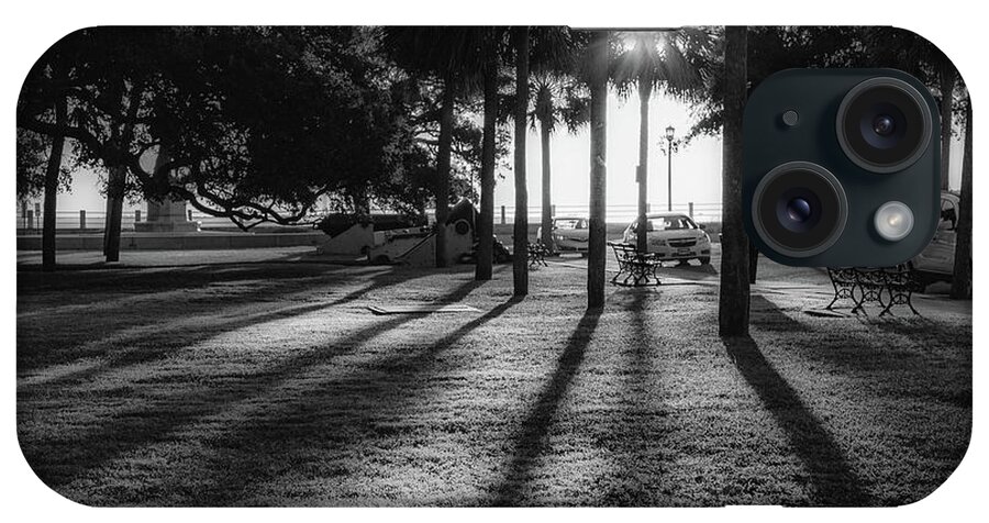 Charleston iPhone Case featuring the photograph White Point Garden Morning Light by Donnie Whitaker