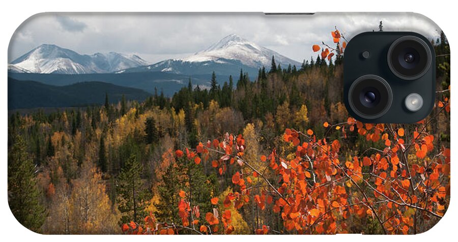 White River National Forest iPhone Case featuring the photograph White River National Forest Autumn Panorama by Cascade Colors