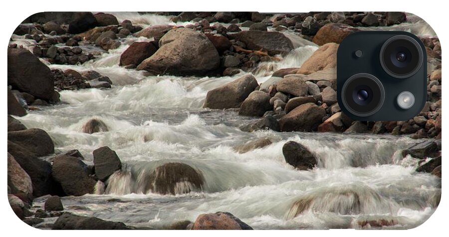 Water iPhone Case featuring the photograph White River Rush - 2 by Hany J