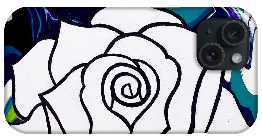 Whiterose iPhone Case featuring the photograph White Rose by Annie Walczyk