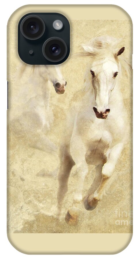 Gray iPhone Case featuring the photograph White Thunder by Melinda Hughes-Berland