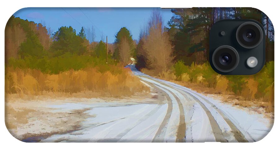Snow iPhone Case featuring the photograph Snow Covered Lane by Roberta Byram